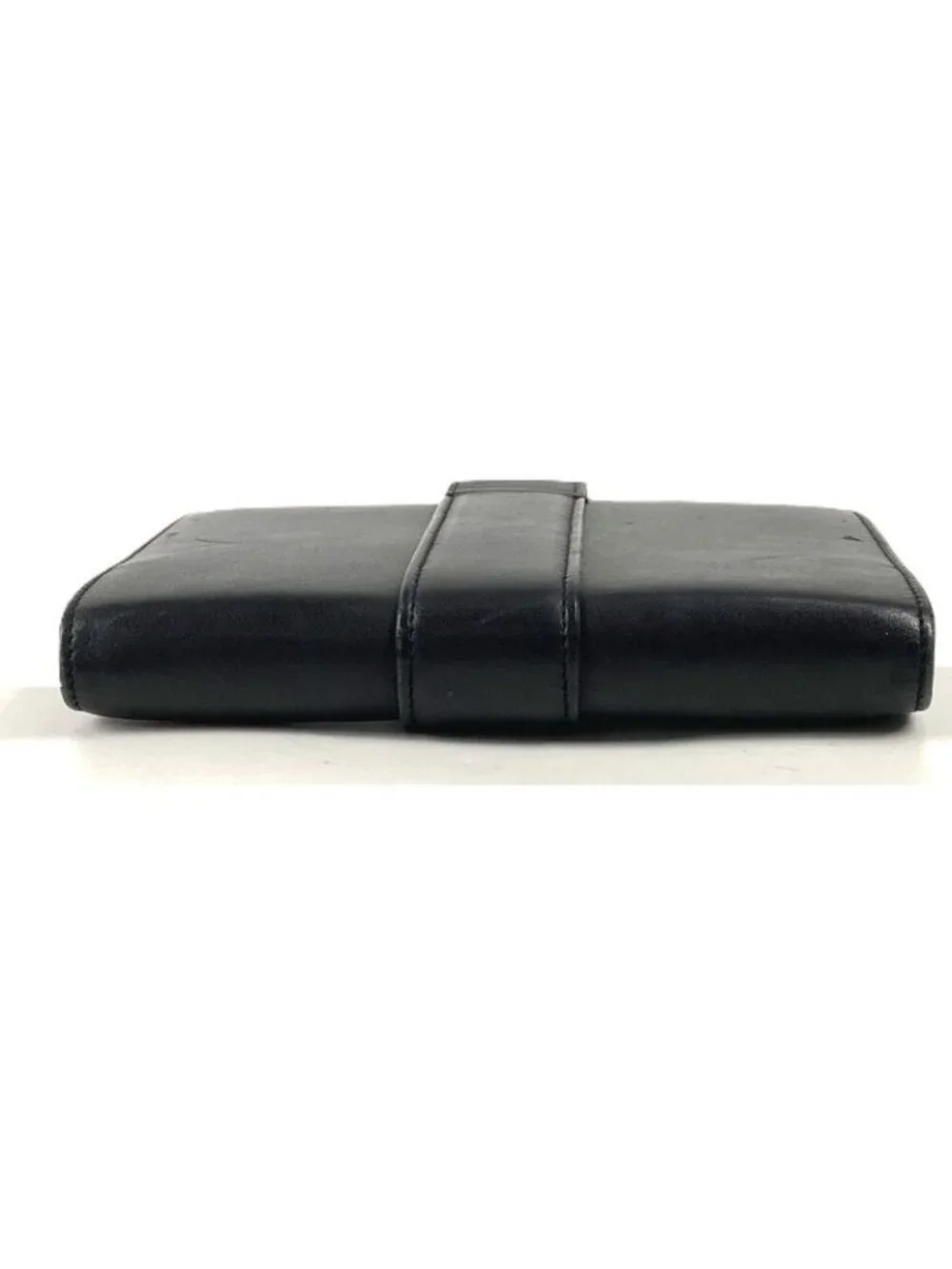 Cartier Notebook Cover Trinity Logo Leather Black Agenda